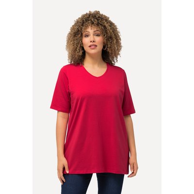 T-shirt à manches courtes et col en V. Coupe ULLA POPKEN