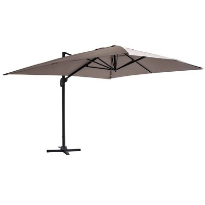 Parasol déporté inclinable et rotatif 4x3m, CASERTA OVIALA