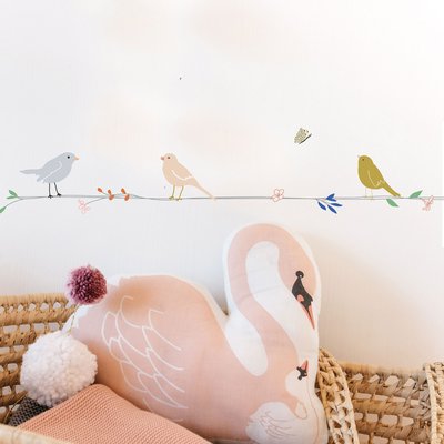 Frise adhésive Fleurs et Oiseaux MIMI'LOU