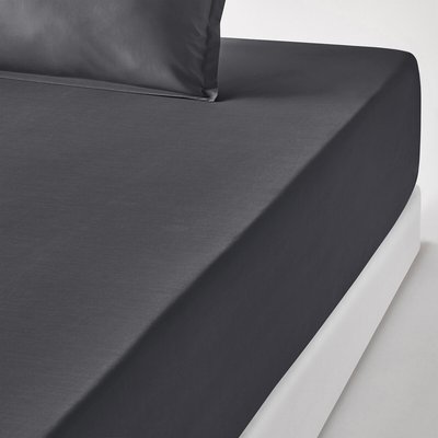 Drap housse percale coton, bonnet 35cm, Scenario LA REDOUTE INTERIEURS