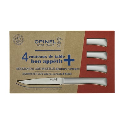 Couteau à steak Bon Appétit + Nuage 4 couteaux de table OPINEL