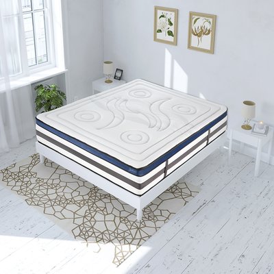 Ensemble Matelas Mémoire +sommier QUINTESSENCE MAISON AUBERTIN