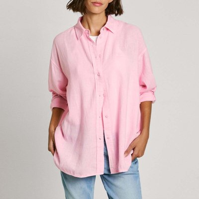 Chemise Coupe Decontractée À Logo Brodé PEPE JEANS