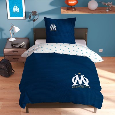 Parure de lit imprimée 100% coton, OM PRADO OLYMPIQUE DE MARSEILLE