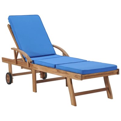 Chaise longue réglable avec coussin HOME MAISON