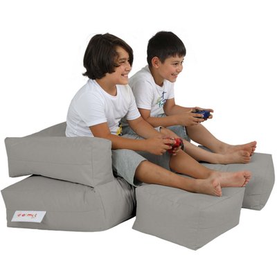 Canapé enfant avec poufs intérieur extérieur Kids HANAH HOME