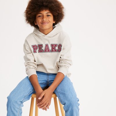 Sudadera con capucha de felpa con mensaje LA REDOUTE COLLECTIONS
