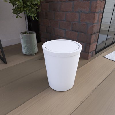 Poubelle avec couvercle pivotant HOME MAISON