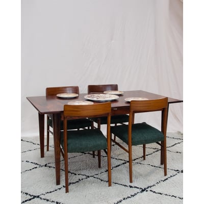 Table à manger en palissandre de Rio Karla N°1311 - Bon état DEBONGOUT