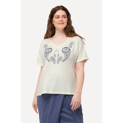 T-shirt à imprimé floqué ULLA POPKEN