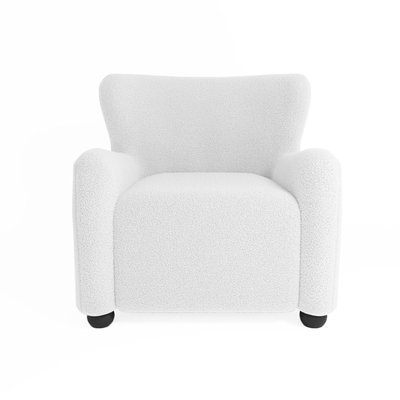 Fauteuil blanc effet laine bouclée - BRUNA POTIRON PARIS