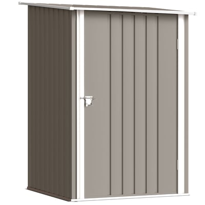 Abri de jardin Tôle d'acier Marron OUTSUNNY