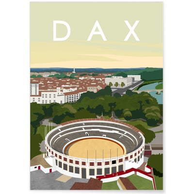 Affiche ville Dax L'AFFICHERIE