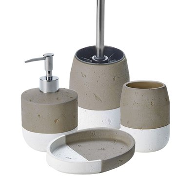 Set salle de bain bicolore 4 pièces en céramique SPA GUY LEVASSEUR