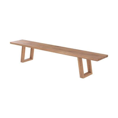 Banc en bois de teck recyclé 240 cm - MARIE RENDEZ-VOUS DÉCO
