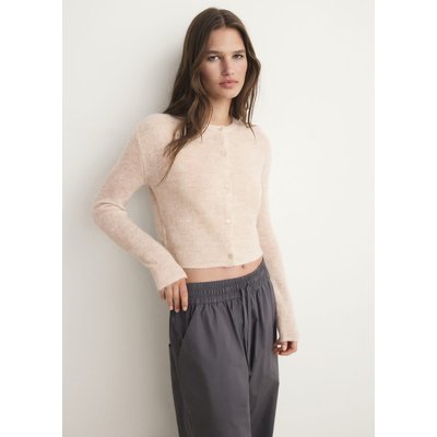 Cardigan court en laine MANGO