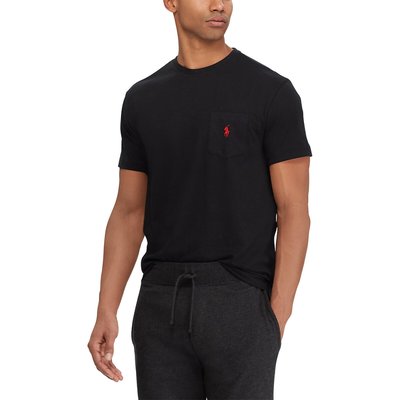 Футболка с круглым вырезом с карманом из хлопкового джерси POLO RALPH LAUREN