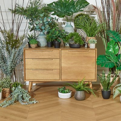 Buffet en hévéa 4 portes et 3 tiroirs DALHIA ROBIN DES BOIS