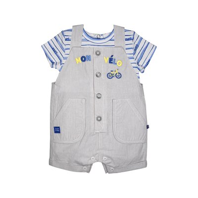 Tshirt salopette ladji court bebe SUCRE D'ORGE