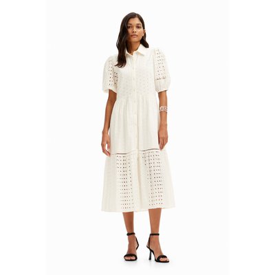 Desigual - Robe-chemise midi broderies DESIGUAL