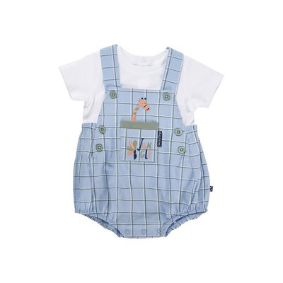 Tee shirt et salopette bebe ernesto SUCRE D'ORGE