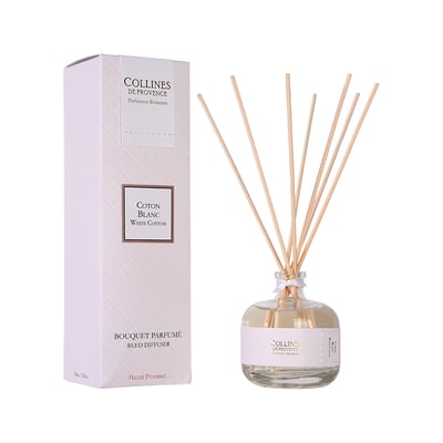 Diffuseur de parfum COTON BLANC COLLINES DE PROVENCE