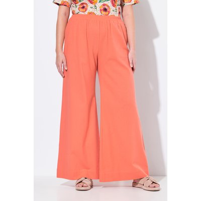 Pantalon palazzo en lin mélangé ULLA POPKEN