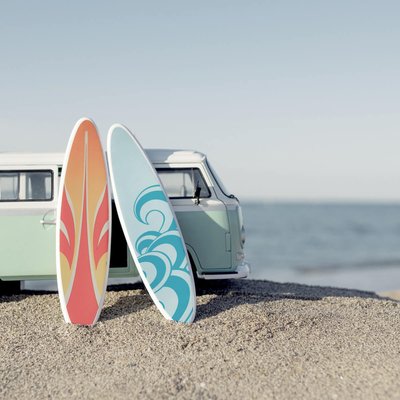 Tableau Mural Planches De Surf Sur Van PLAGE CEANOTHE