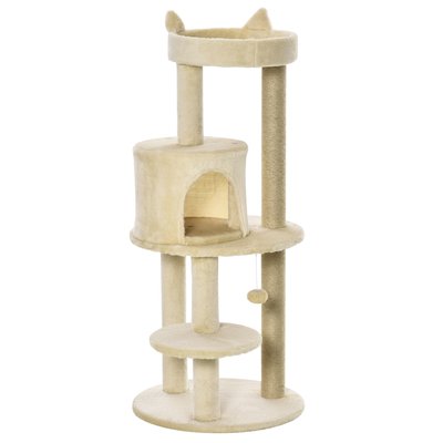 Arbre à chats griffoirs plateformes niche jeu boule suspendue PAWHUT