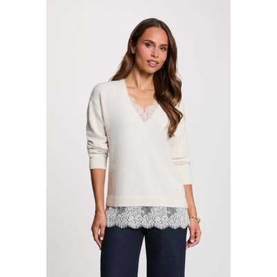 Pull col v manches longues MORGAN