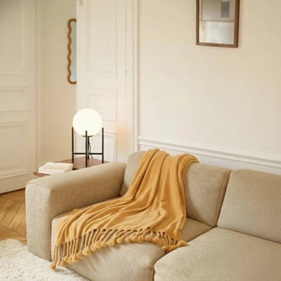 Plaid tissu chenille 130x170cm ORNAMI