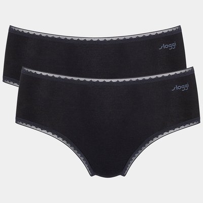 Lot de 2 slips midi Go SLOGGI