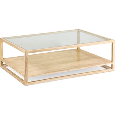 Table basse verre et cèdre, élégante RECOLLECTION