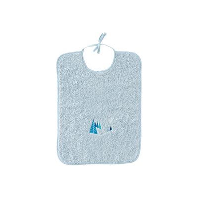 Bavoir coton STELLAIRE CARRE BLANC