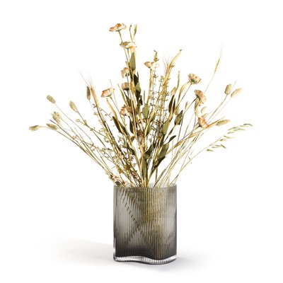 Vaso in vetro fumé striato H21 cm, Anija LA REDOUTE INTERIEURS