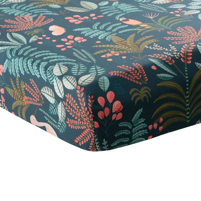 Drap housse coton ARUBA CARRE BLANC