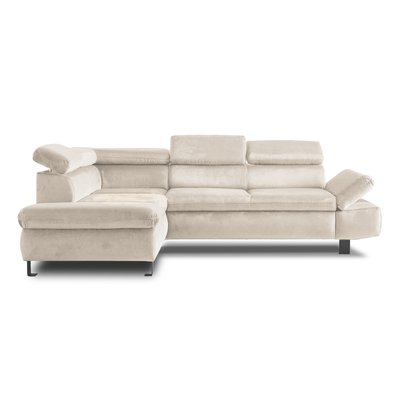 Canapé d'Angle Convertible en Velours 5 places - NAIROBI LISA DESIGN