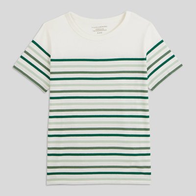 T-shirt manches courtes marinière multicolore en coton BIO MONOPRIX KIDS