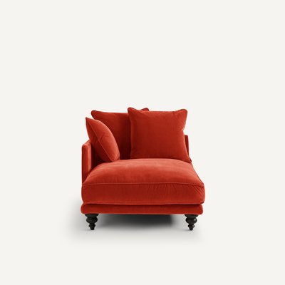 Longchair in fluweel, Lazare AM.PM