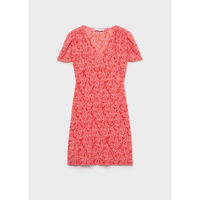 Robe courte texture fleurs MANGO