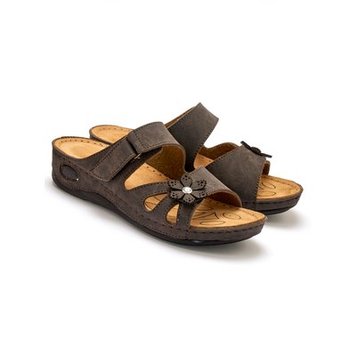 Mules à scratch fleur fantaisie PEDICONFORT