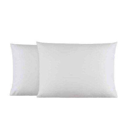 Lot de 2 taies d'oreillers coton polyester AISANCE LINANDELLE