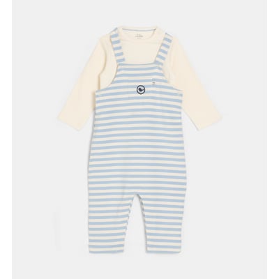 Ensemble tyron salopette et t-shirt manches longues CADET ROUSSELLE