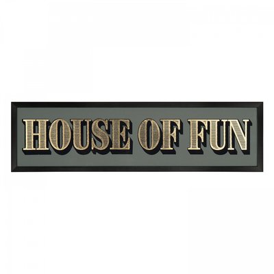 55x15cm Fun House Framed Print SO'HOME