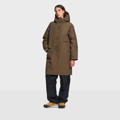 Parka longue capuche fixe fermeture zippée, mi-saison AIGLE