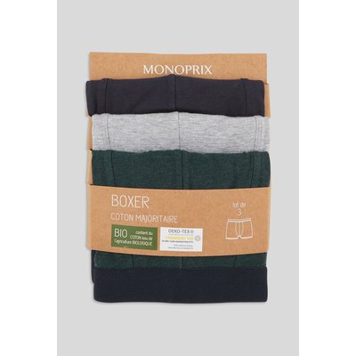 Lot de 3 boxers MONOPRIX