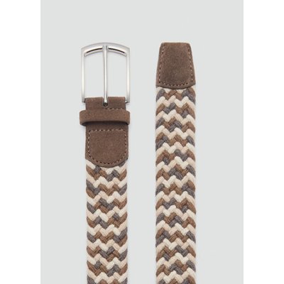 Ceinture élastique tressée couleurs MANGO MAN