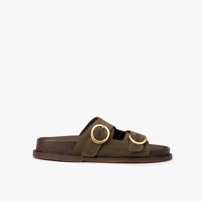 Sandale cuir velours BONNIE MAISON TOUFET
