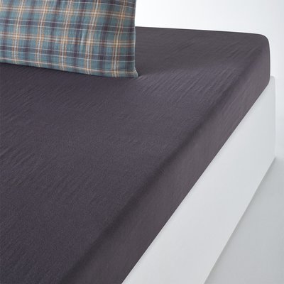 Drap housse gaze de coton Check LA REDOUTE INTERIEURS