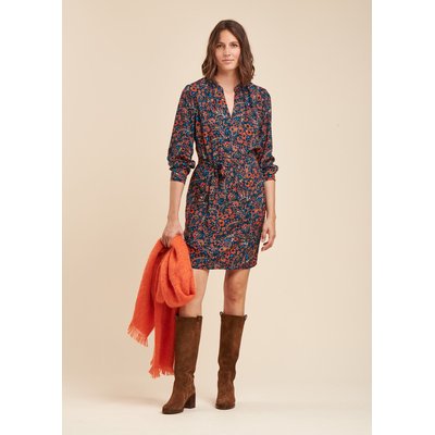 Robe courte ample à imprimé floral en viscose Ecovero LA FEE MARABOUTEE